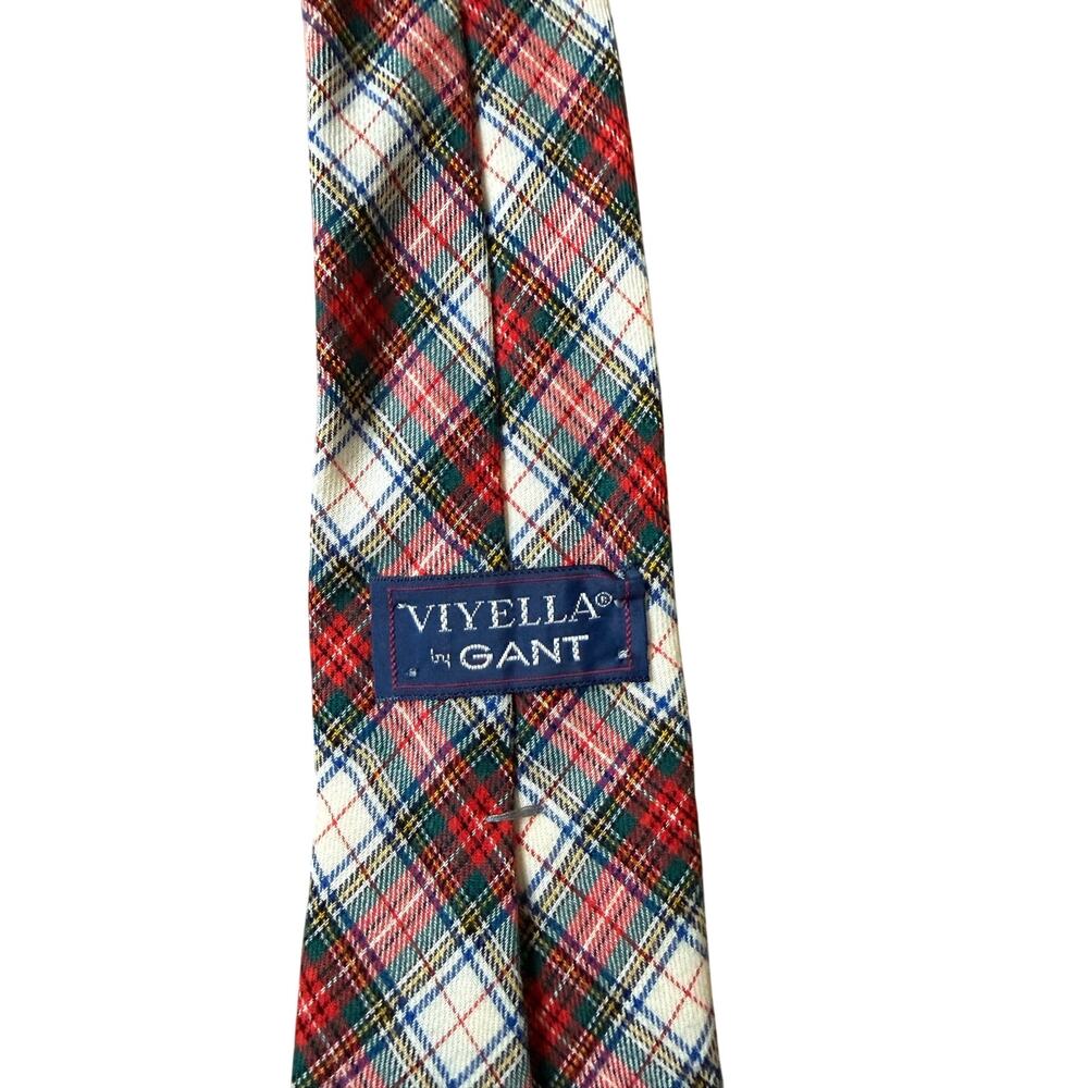 Vintage Viyella by GANT 65% Wool 35% Cotton Tartan Plaid Necktie